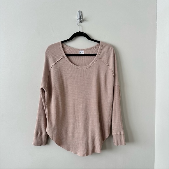 Aritzia-tna Alder Waffle Nude Thermal (Size:Medium) - Picture 2 of 9